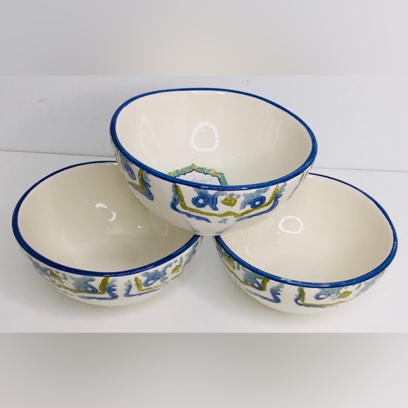 Small Bowls Blue Papart Seramik Turkish Small Bowl Set Of 3 New - Picture 1 of 7